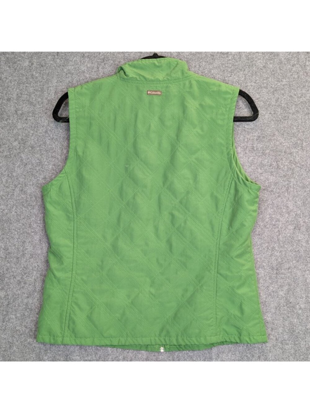 Columbia Womens Size M Green Quilted Zip-Up Vest Medium Outdoor Fall Layering - Picture 5 of 5